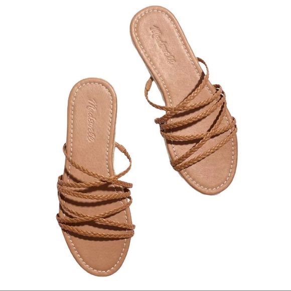 Madewell Shoes - 𝅺madewell The Kathryn Espadrille Slide Sandal in Leather MD777 NWOT Sz 7